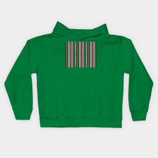Red, green, silver stripped design with glitter, perfect for Xmas! Kids Hoodie